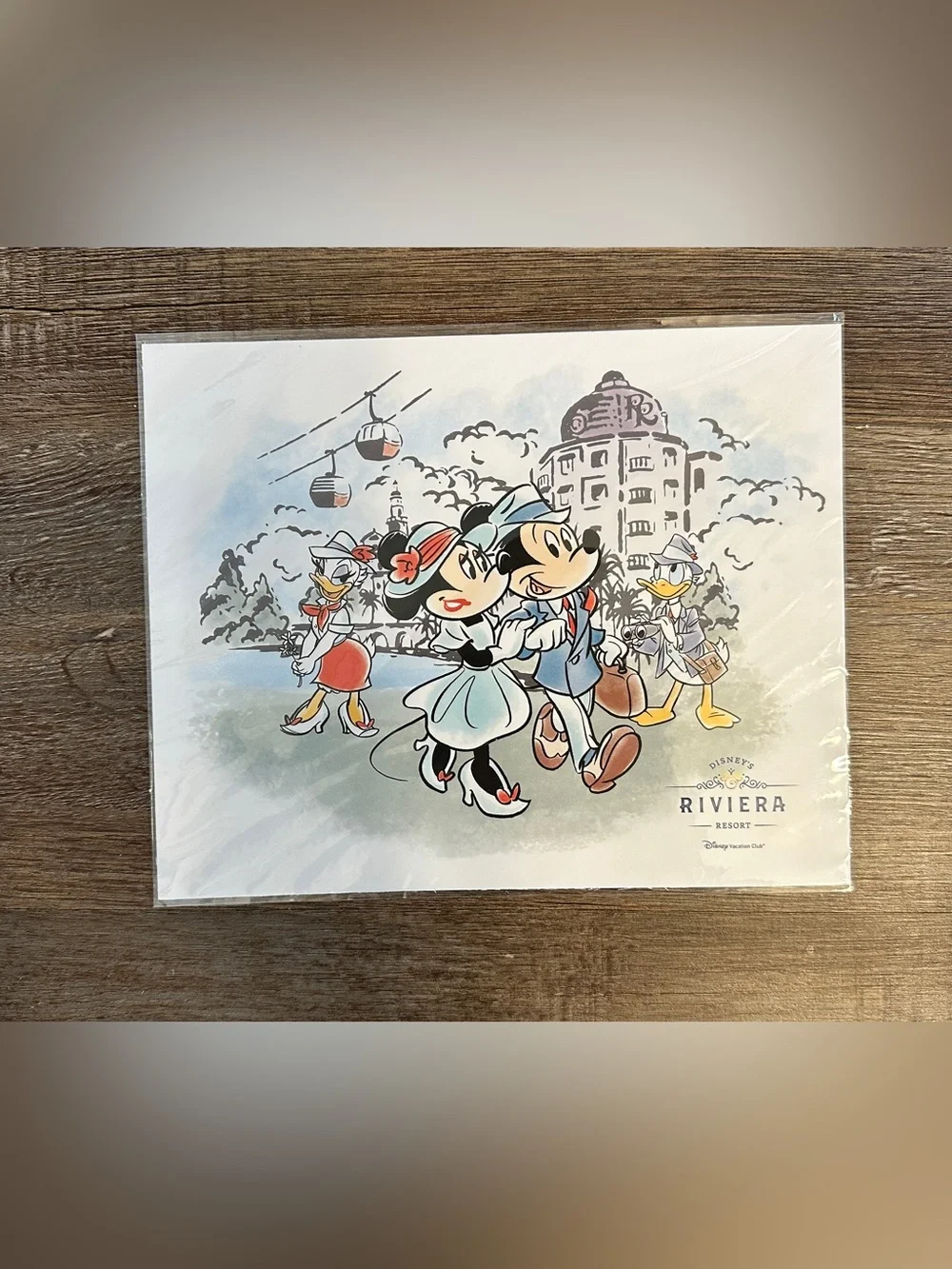 Riviera Resort Mickey and Minnie Art Print